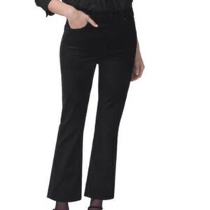 Citizens of Humanity Isola Black Crop Flare Pants Size 32